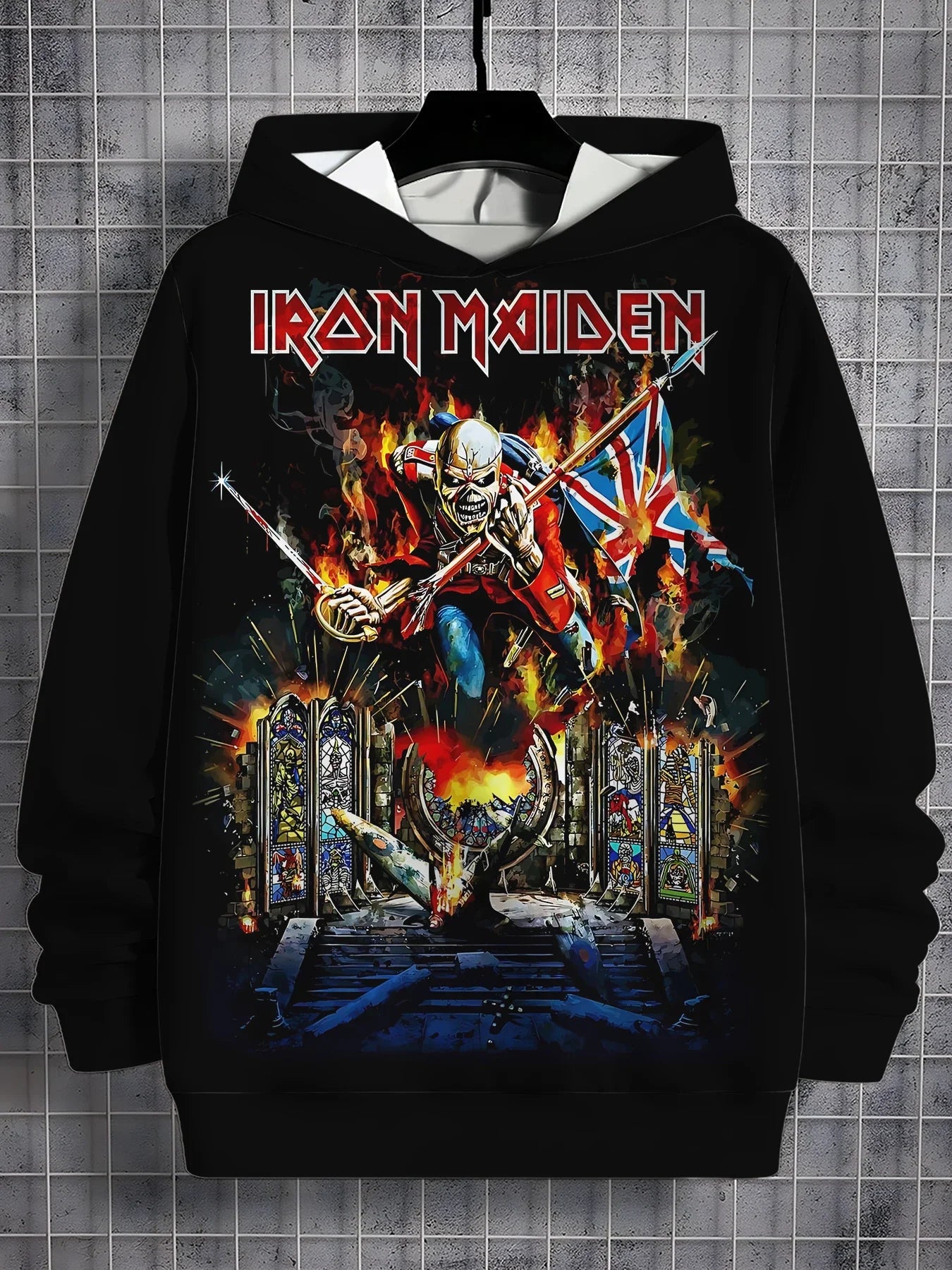 هودي ألبوم Iron Maiden الجديد لعام 2025 للرجال والنساء، سترة ثلاثية الأبعاد سريعة الجفاف قابلة للتنفس، تي شيرت كبير الحجم