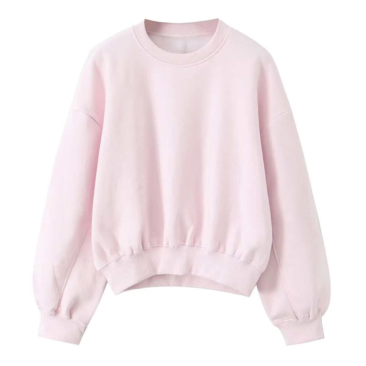 2025 الخريف جديد المرأة عارضة أزياء مزاجه بسيطة الأساسية جولة الرقبة طويلة الأكمام الفانيلا البلوز