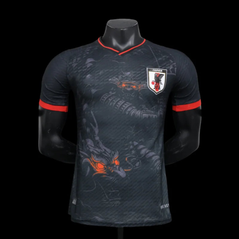 Summer Training Exercise Men's Clothing Japan Black Dragon Samurai Special Football Jersey Breathable Quick Dry Elastic T Shirt