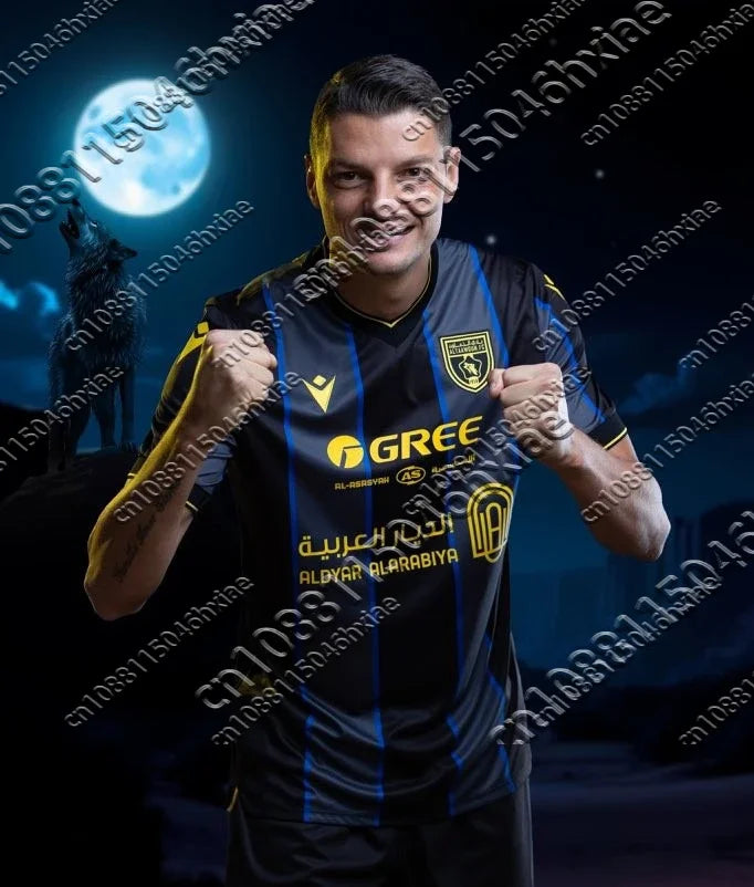 2025 Hot Selling Saudi Arabian Football Jerseys Men's Clothing Al Taawoun Jerseys Fashion Quick Drying Breathable Sportswear
