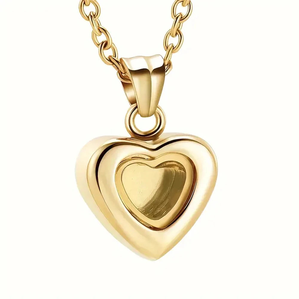 Cremation Jewelry for Ashes for Human Keepsake Stainless Steel Memorial Pendant Cremation Urn Necklace for Human Ashes