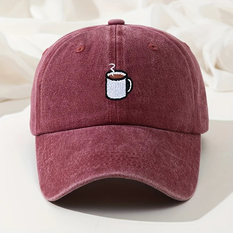 قبعة بيسبول ريترو مغسولة كاجوال قبعة مطرزة منحنية هيب هوب قبعة صيد قابلة للتعديل