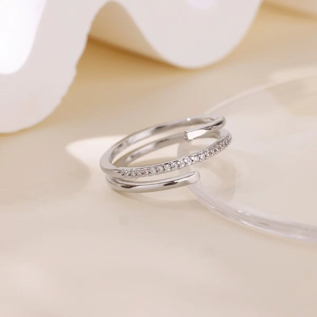 خواتم صغيرة من الزركون من الفولاذ المقاوم للصدأ للنساء، خاتم ذهبي اللون رائع بتصميم الشمس، طبقتين، إكسسوار بانك هيب هوب، هدية مجوهرات