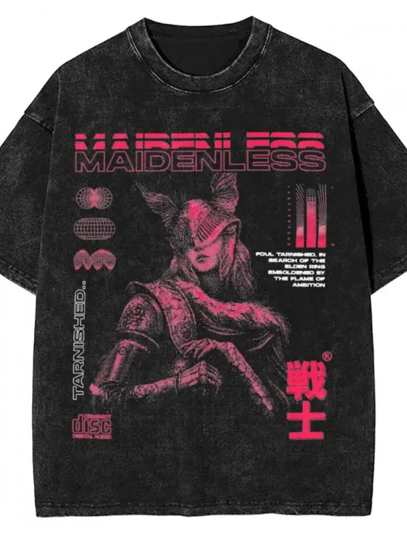 تي شيرت صيفي ساخن برقبة دائرية مطبوع عليه شخصية لعبة، تي شيرت صيفي جديد كاجوال للرجال والنساء، نمط ها ري