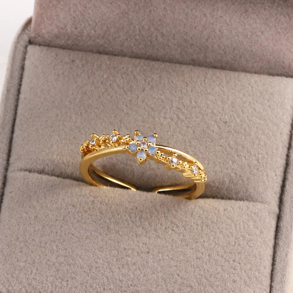 خواتم زهور مرصعة بالزركون المكعب بألوان زاهية ومتألقة للنساء، خاتم فاخر مزين بفيونكة من الزركون الوردي، مجوهرات زفاف للزوجة والصديقة