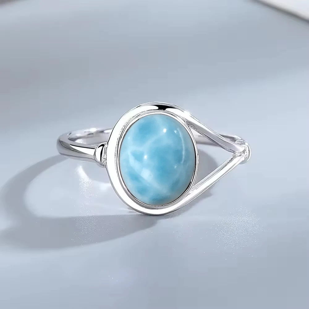 925 Sterling Silver Ring Natural 10*14mm Moonstone Rings Oval Large Gemstone Vintage Fine Jewelry for Women Men