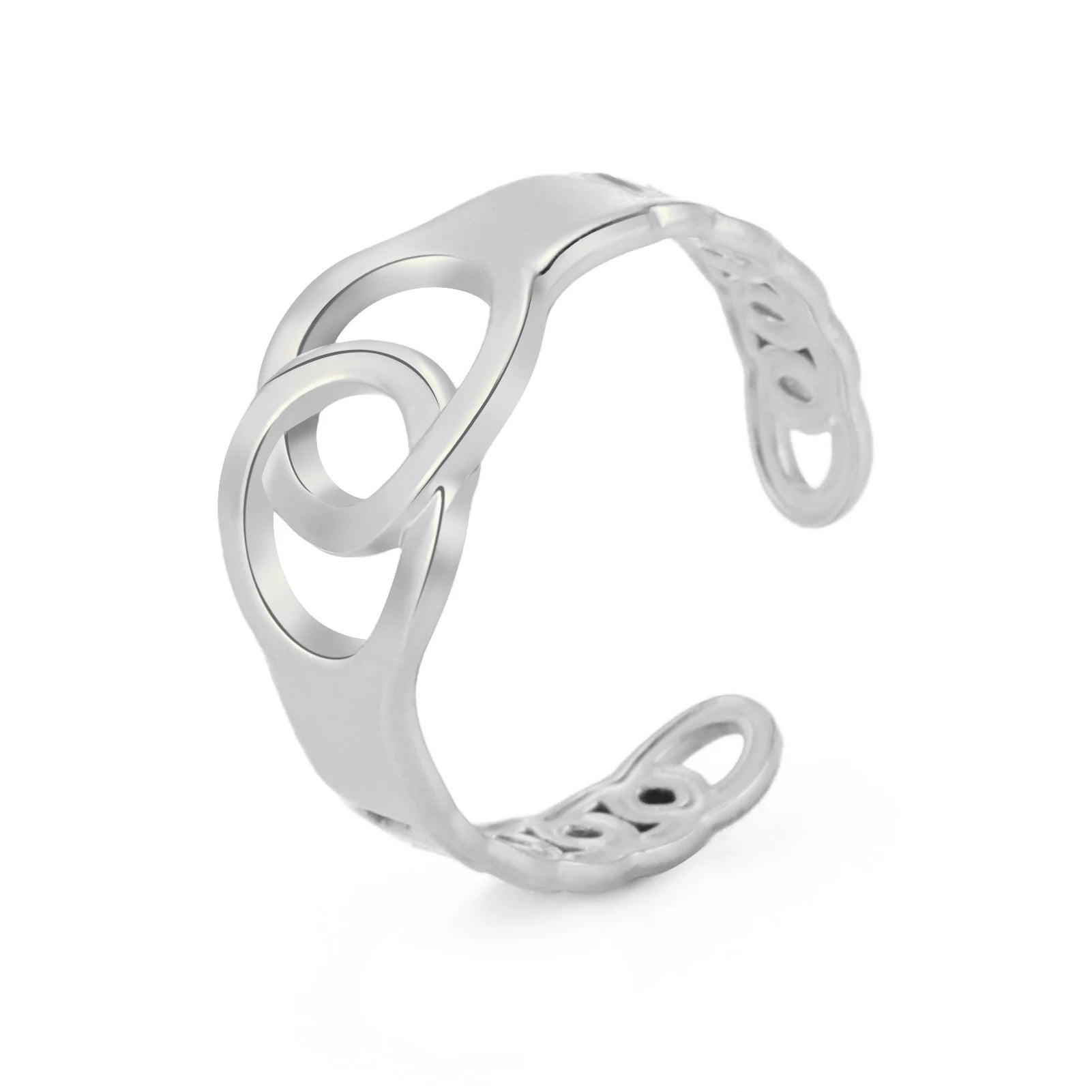 خاتم تيمر من الفولاذ المقاوم للصدأ، خواتم نسائية وفتيات وأزواج، بتصميمات على شكل قلب، مخلب قطة، زهرة، ثعبان، نجمة، موسيقى، خاتم قابل للتعديل، هدية مجوهرات