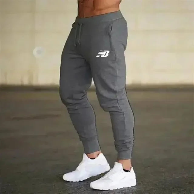 Men's pants Casual Printed   Sweatpants Sports Elastic Trousers Loose Fitness Autumn Breathable Thin Drawstring