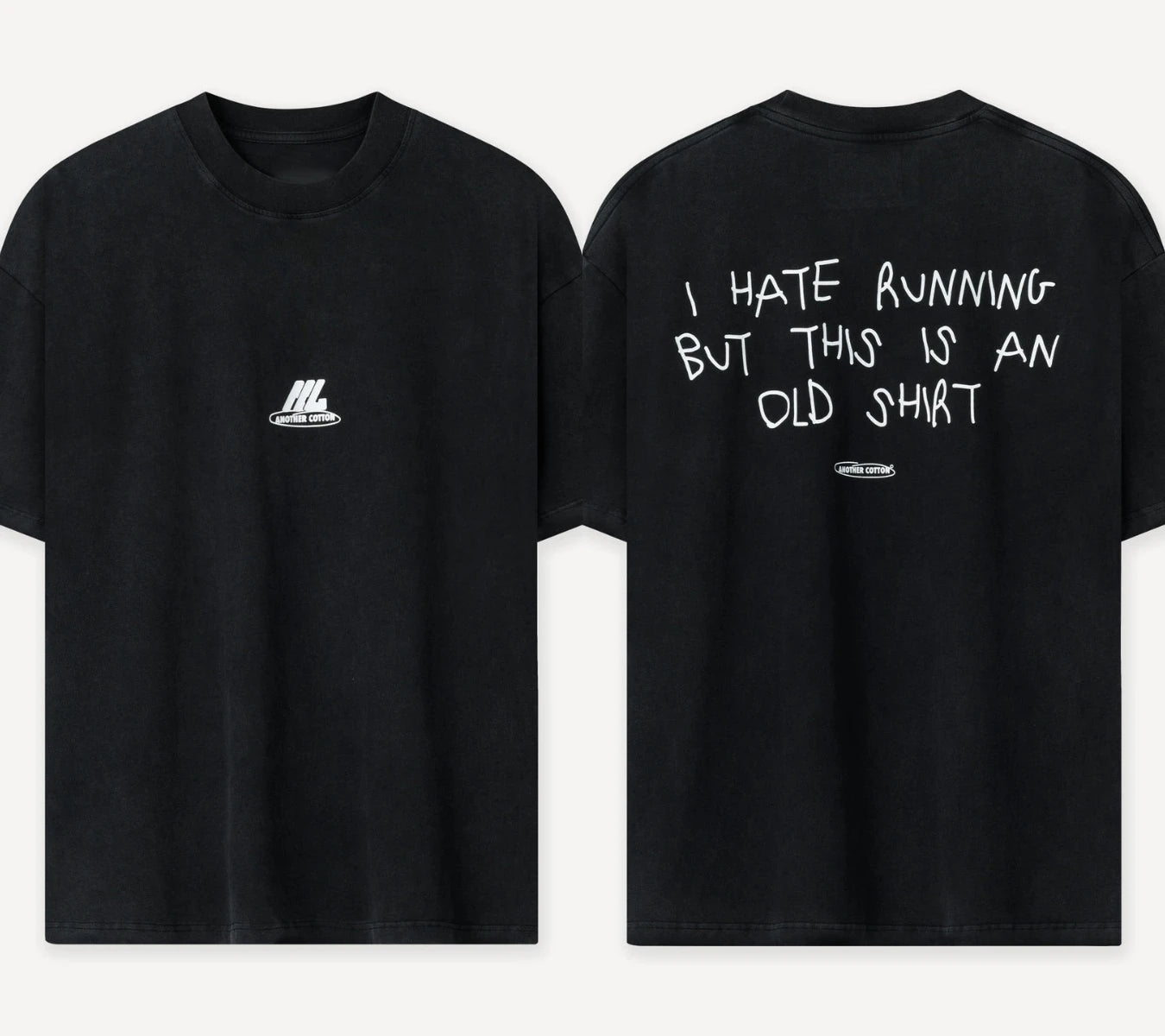 تي شيرت مغسول كبير الحجم، قميص عضو نادي الجري الأكثر جاذبية، قميص Another Cotton Lab للرجال والنساء، تي شيرت قطني عالي الجودة بأكمام قصيرة