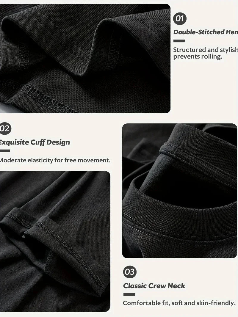 Men's Solid Color Thin Straight Casual Sports Pants Four Seasons Loose and Comfortable American Style Straight  Loose Casual