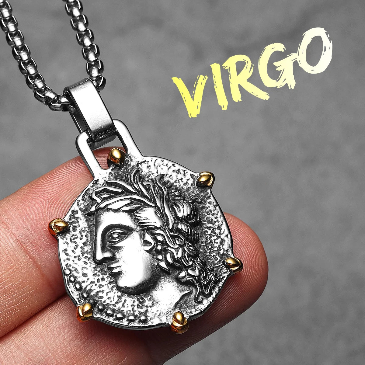 قلادات رجالية من الفولاذ المقاوم للصدأ على شكل اثني عشر كوكبة، سلسلة قلادة، هدايا للأزواج، مجوهرات عصرية للنساء، هدايا بالجملة، شحن مباشر