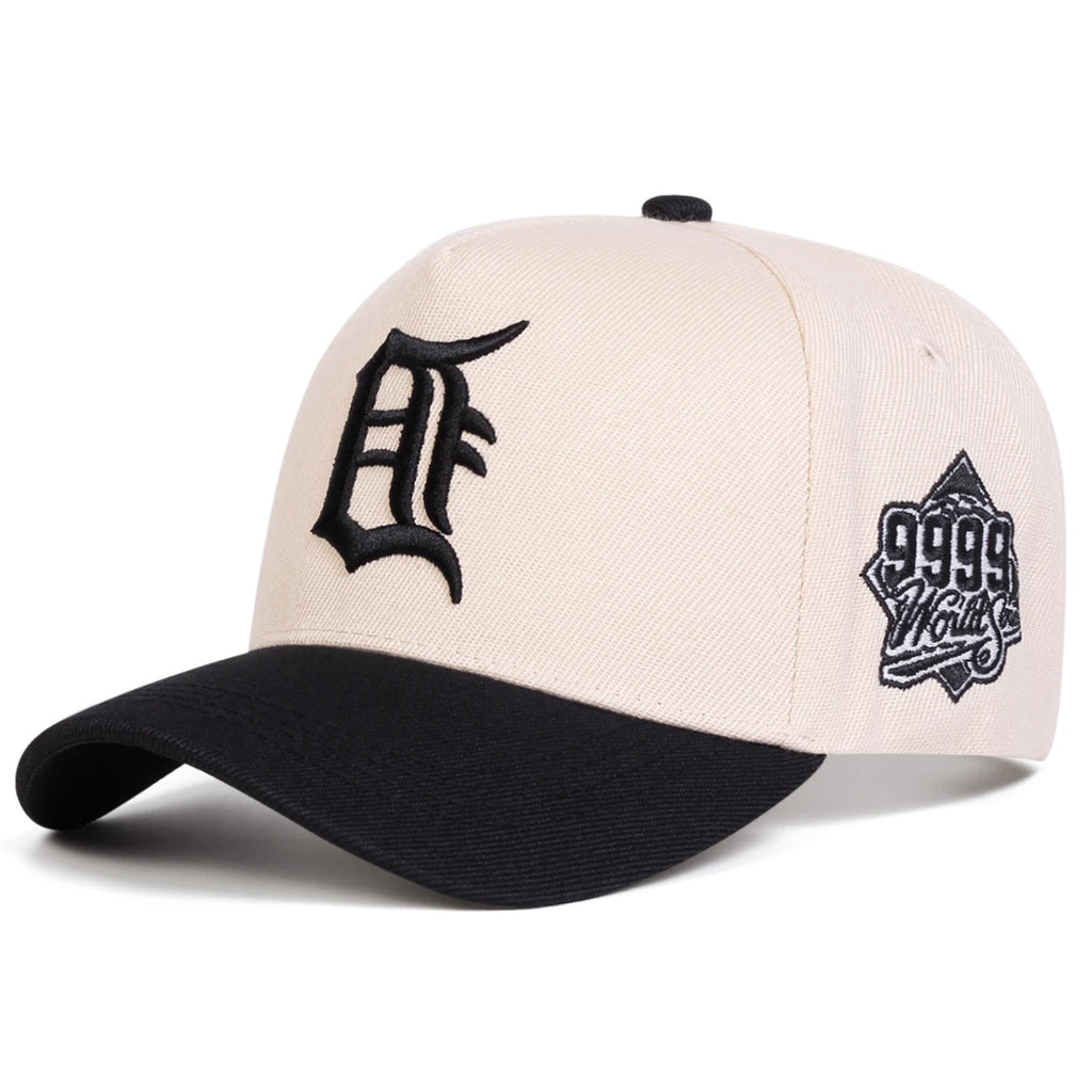 قبعات بيسبول للجنسين بتصميم قوطي مطرز بحروف DF للربيع والخريف، قبعات كاجوال قابلة للتعديل، قبعات واقية من الشمس، قبعات رياضية