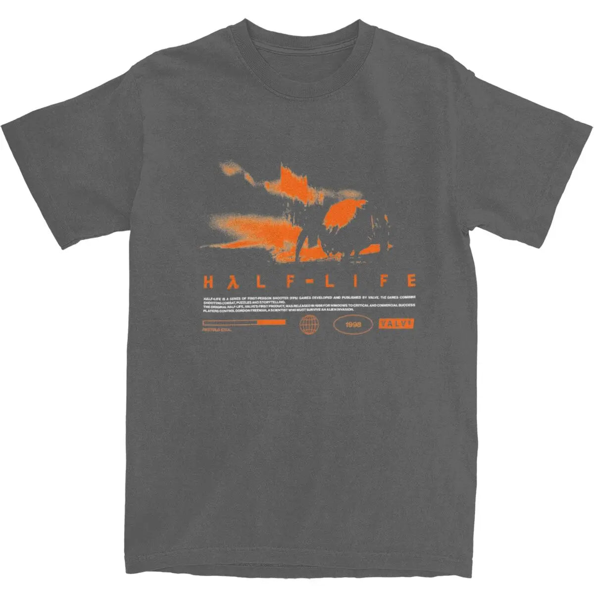 تي شيرت رجالي برسومات ألعاب الفيديو HALFS LIFES V3، تي شيرت صيفي عصري رائع بطباعة مضحكة، تي شيرتات قطنية نقية، مقاس كبير 5XL