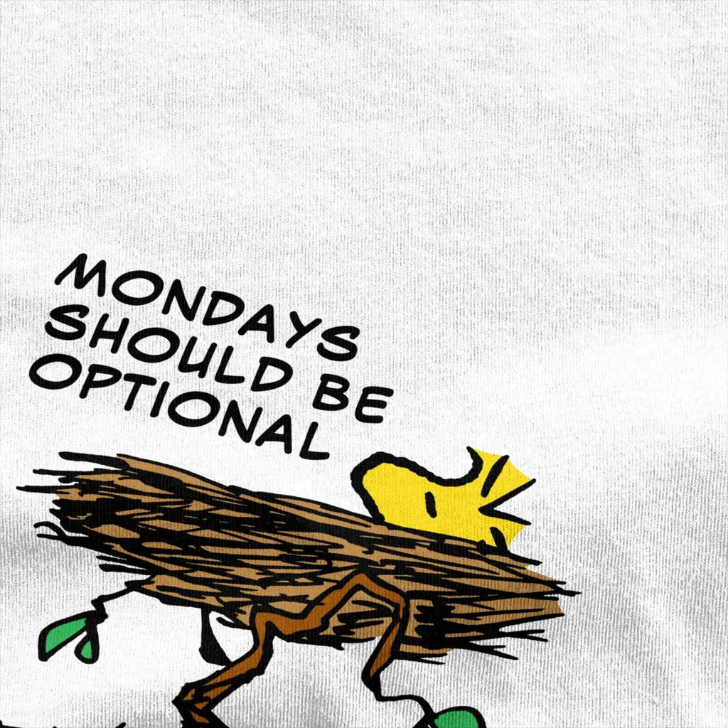 قميص قيلولة Peanuts Woodstock إكسسوارات للرجال والنساء قطن Humor Tee Shirt بأكمام قصيرة ملابس لجميع المواسم