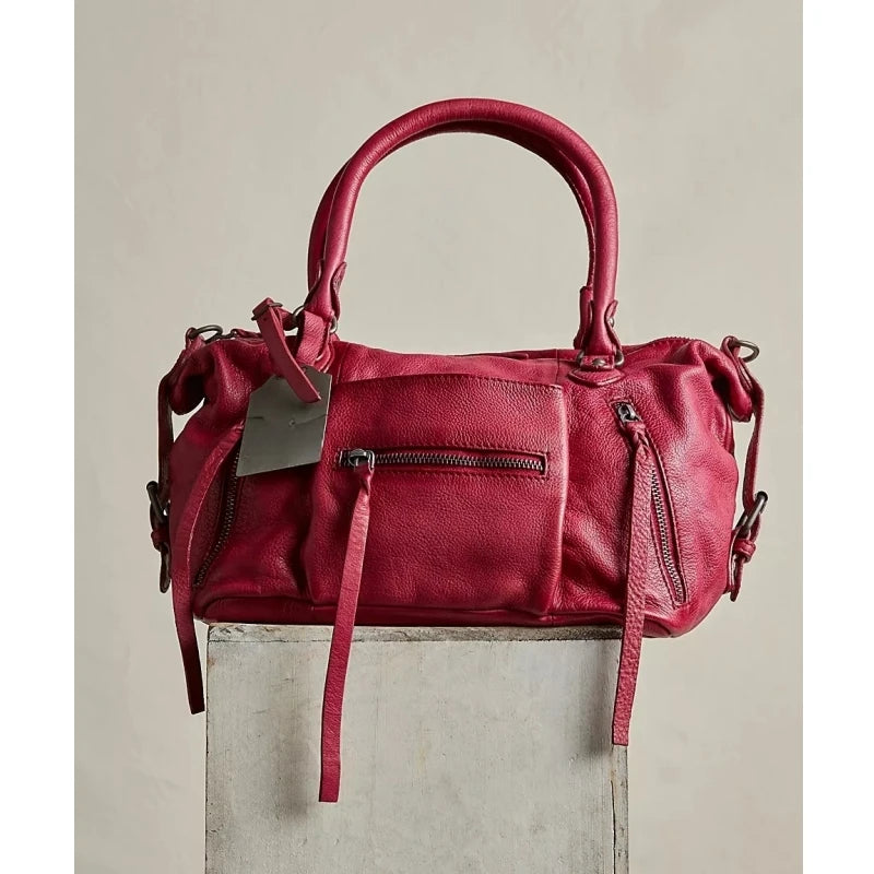 حقيبة توت إيمرسون، حقيبة يد نسائية كلاسيكية، حقيبة دراجات نارية عصرية جديدة مع أحزمة، حقيبة كتف بتصميم فاخر لأسلوب يومي أنيق