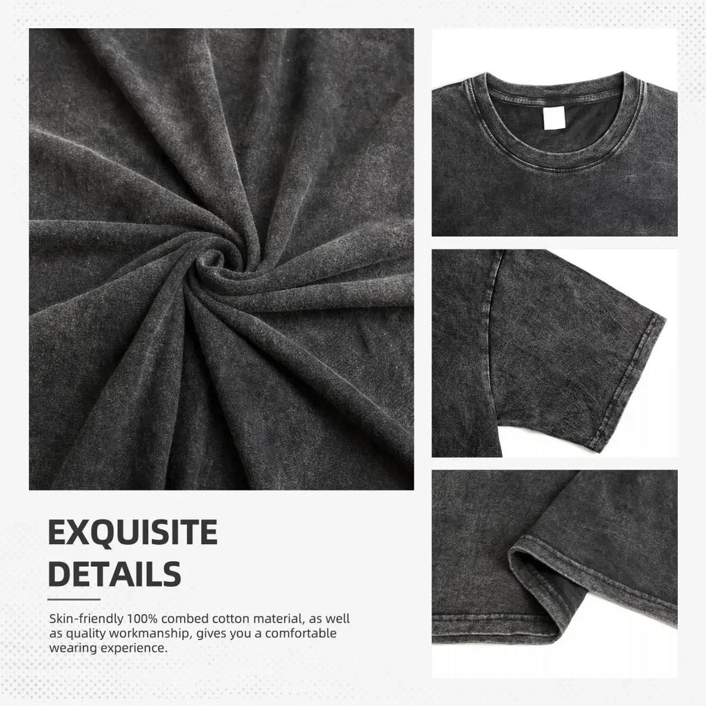 تي شيرت رجالي بأكمام قصيرة مطبوع عليه رسوم متحركة من أنمي قاتل الشياطين شينازوجاوا سانيمي، تي شيرت كلاسيكي من القطن المغسول، تي شيرت هاراجوكو