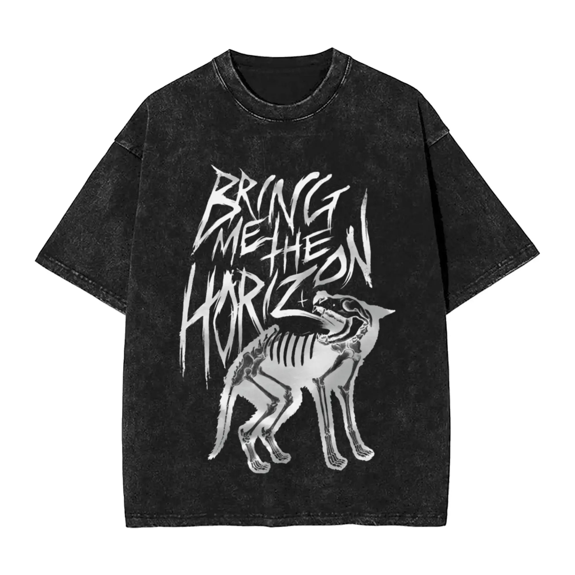 تيشيرتات فرقة الروك Bring Me The Horizon لمحبيها، تيشيرتات BMTH المغسولة العتيقة، تيشيرت صيفي بريطاني جديد، تيشيرتات قطنية عتيقة فضفاضة