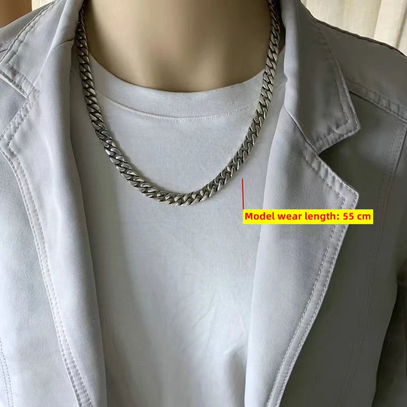 قلادة سلسلة الترقوة الكوبية ميامي هيب هوب من الفضة الإسترلينية 100% S925 بسعر المصنع للرجال والنساء والأصدقاء