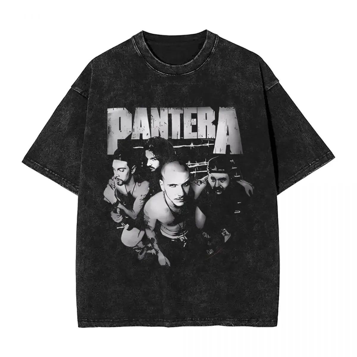 تي شيرتات Groove Metal Pandora Band PANTERA للنساء والرجال، مطبوع عليها طوابع ساخنة مغسولة، تي شيرتات Harajuku قطنية كبيرة الحجم بأكمام قصيرة