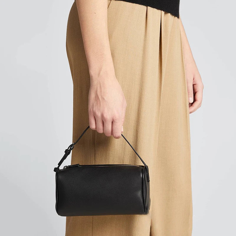 حقيبة شي يوشي لحمل الأقلام بتصميم كلاسيكي من جلد البقر، حقيبة يد صغيرة أنيقة وعملية، مناسبة لفصلي الخريف والشتاء، حقيبة كتف واحدة أو حقيبة تحت الإبط