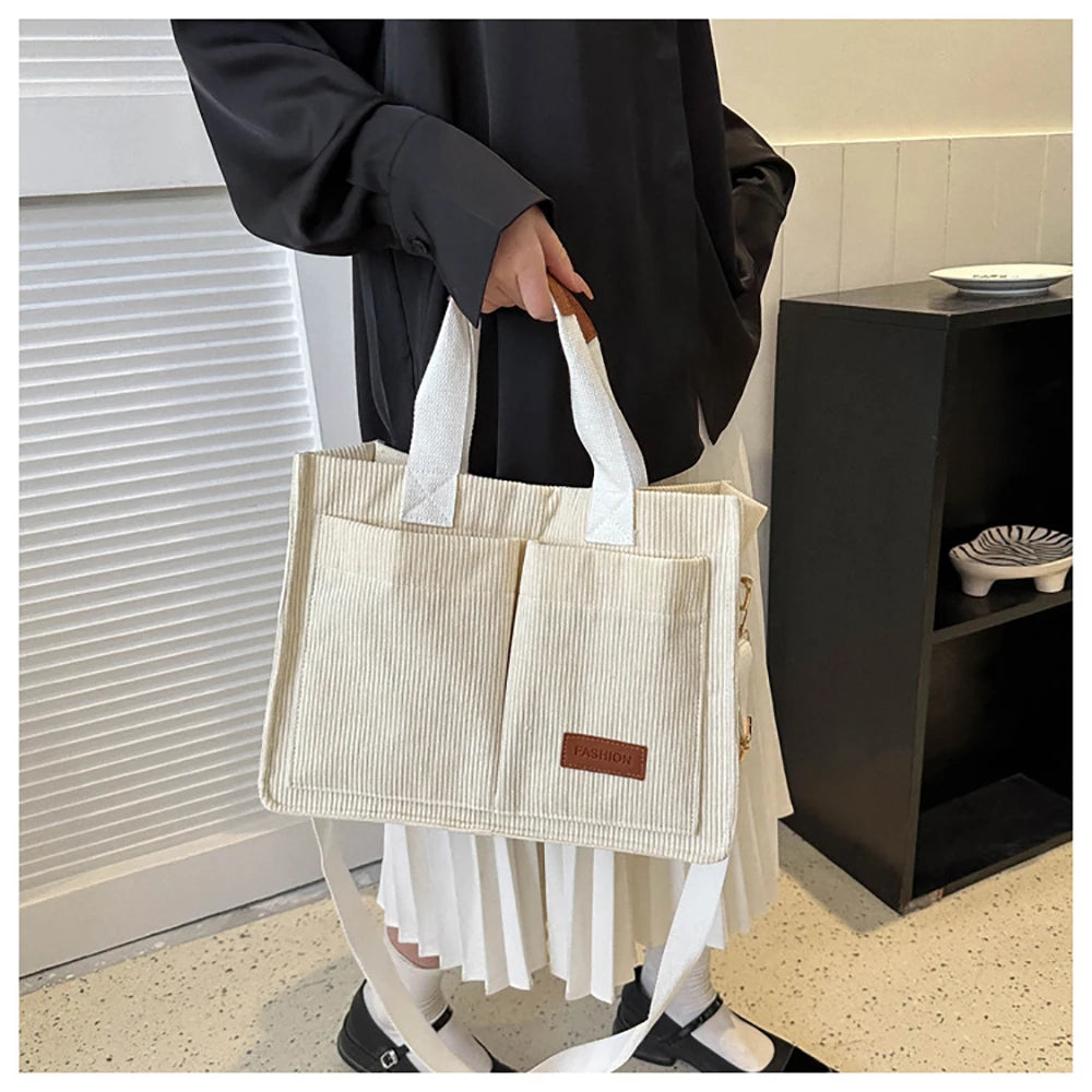 حقيبة يد نسائية، حقيبة كتف قماشية عصرية جديدة ذات سعة كبيرة، حقيبة كروس بودي، حقيبة تنقل zwq