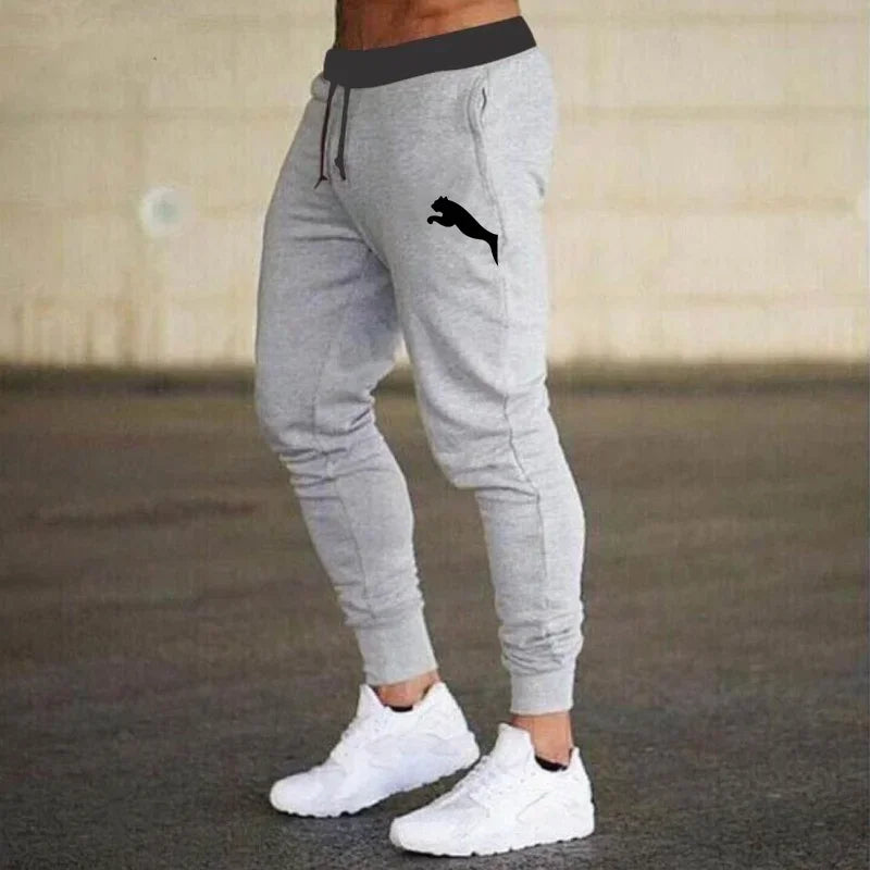 2024 Spring summer men's casual pants fitness jogging pants Harajuku street pants slim pants sports casual breathable thin pants