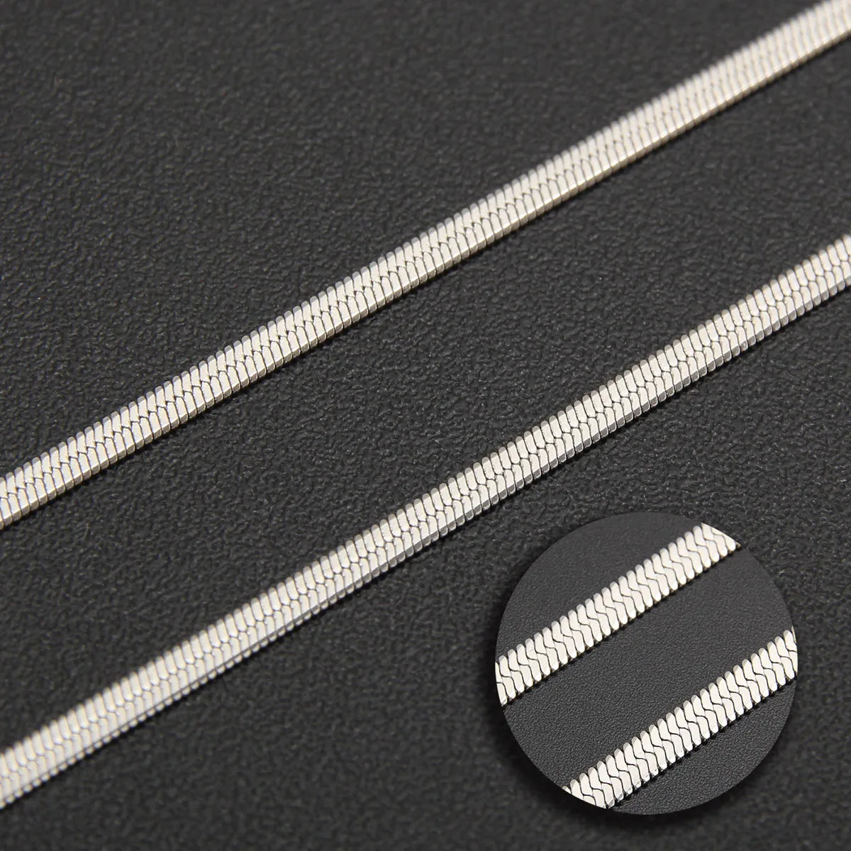 SUNSLL 2/3/4/5MM Stainless Steel Gold Silver Color Flat Herringbone Snake Chain Necklace For Women Men Waterproof Choker Jewelry