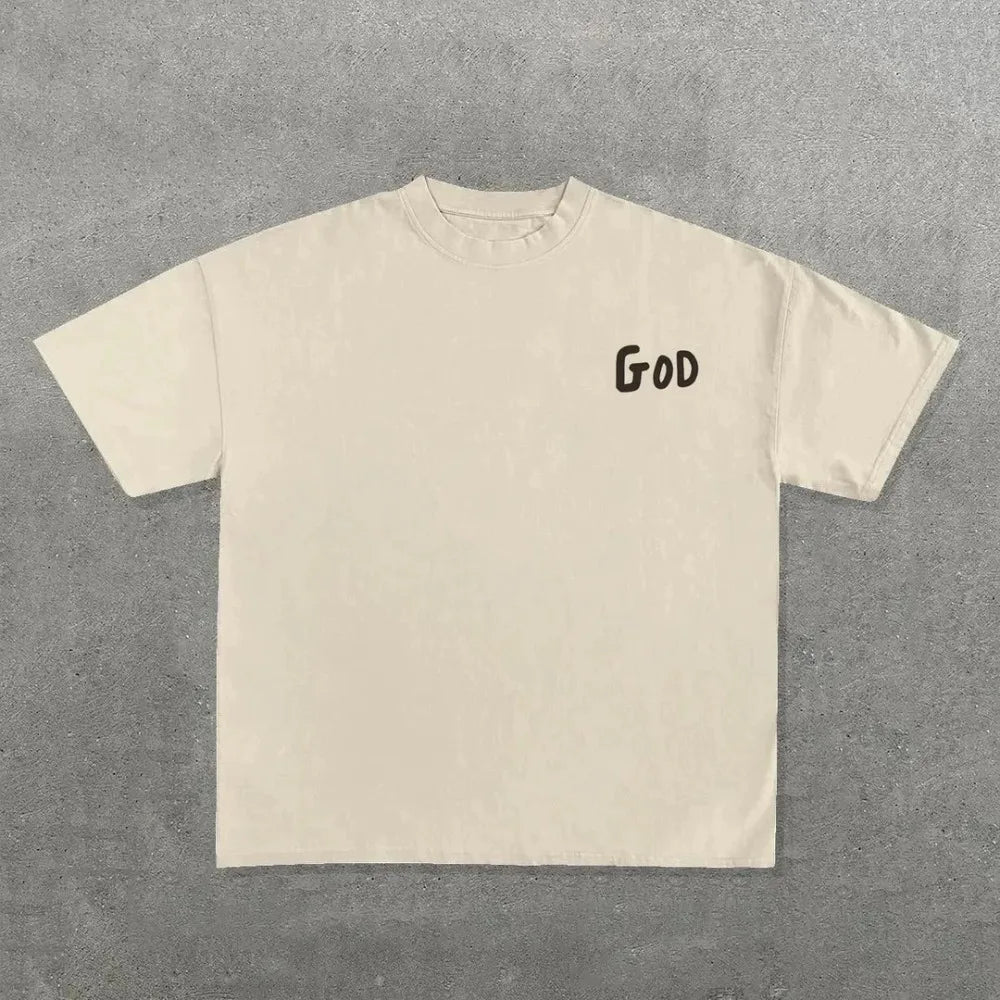 تيشيرت رجالي من ملابس الشارع، بنمط موضة الألفية الجديدة، مطبوع عليه رسومات هيب هوب هاراجوكو، مقاس كبير، مصنوع من القطن، بياقة دائرية، بنمط قوطي جديد، بأكمام قصيرة.