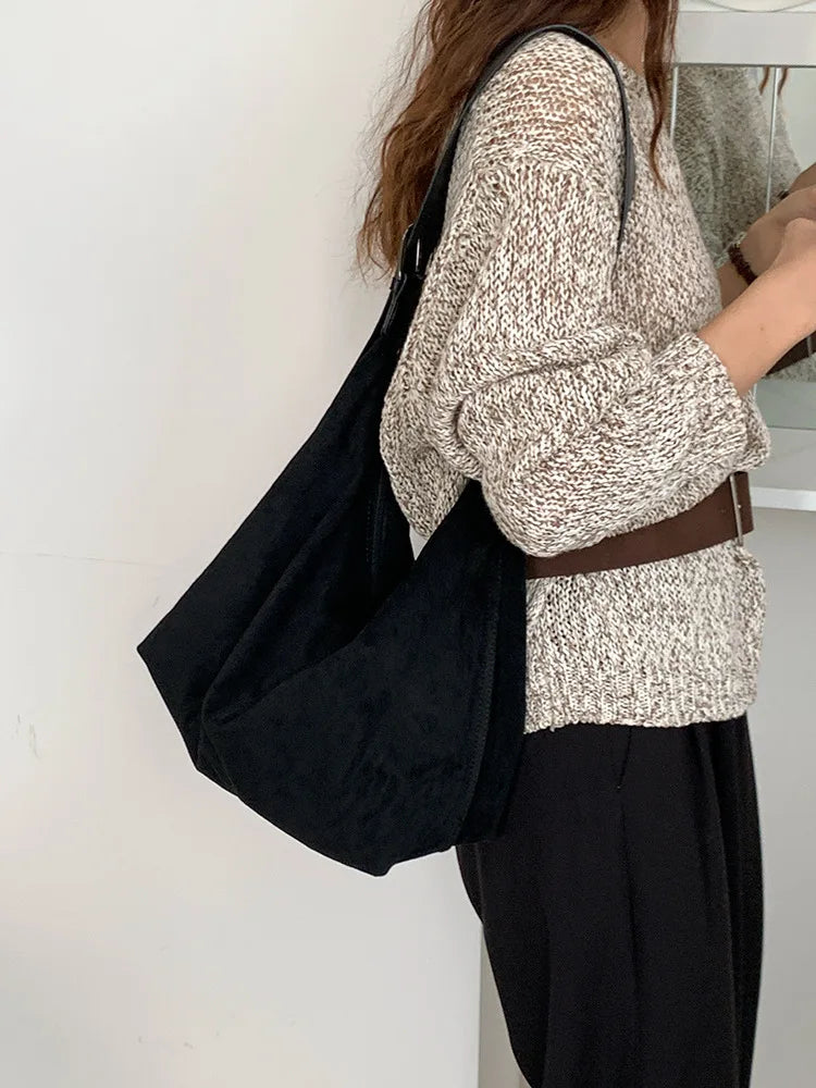 حقائب كتف نسائية من الجلد الصناعي، حقائب يد شتوية جديدة، حقائب يد نسائية كبيرة الحجم، تصميم ماركة، حقائب كبيرة بنية اللون