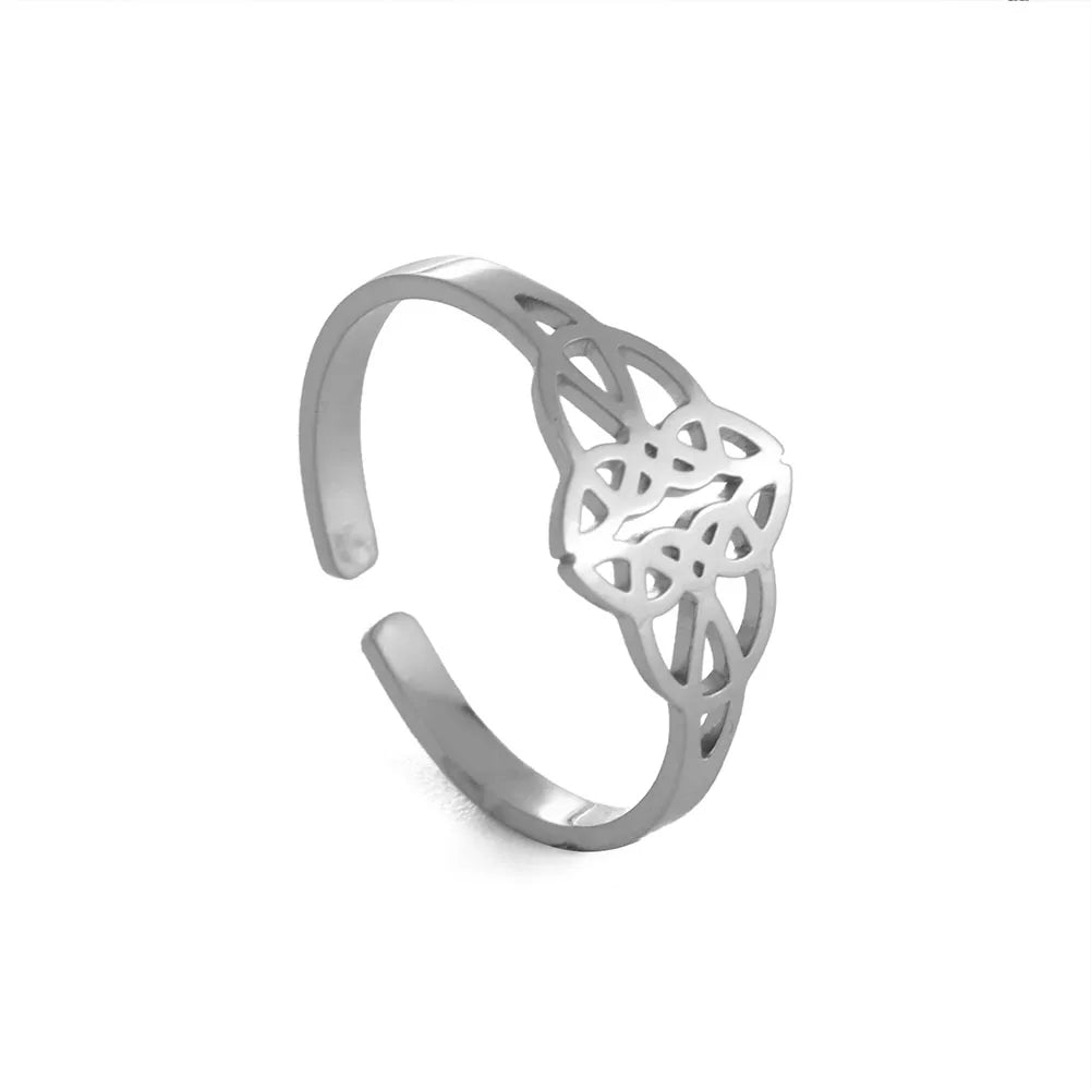 خاتم تيمر من الفولاذ المقاوم للصدأ، خواتم نسائية وفتيات وأزواج، بتصميمات على شكل قلب، مخلب قطة، زهرة، ثعبان، نجمة، موسيقى، خاتم قابل للتعديل، هدية مجوهرات