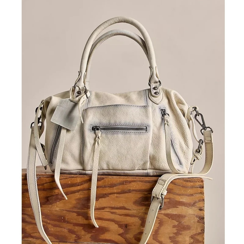 حقيبة توت إيمرسون، حقيبة يد نسائية كلاسيكية، حقيبة دراجات نارية عصرية جديدة مع أحزمة، حقيبة كتف بتصميم فاخر لأسلوب يومي أنيق