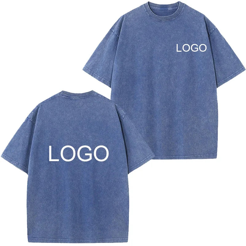 تي شيرت رجالي من القطن الخالص بتصميم كلاسيكي مخصص، تي شيرت عصري بأكمام قصيرة للنساء، ملابس الشارع الرائعة من Harajuku