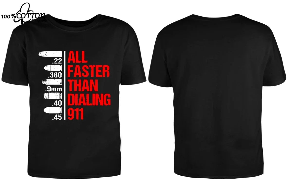 تي شيرت رجالي من LE Barrett Firearms مصنوع من القطن مطبوع عليه صورة بندقية على الوجهين، للرجال والنساء، تي شيرتات برسومات جرافيكية