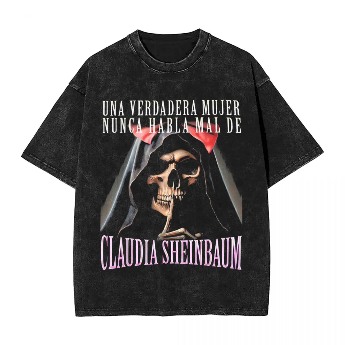 تي شيرت Calacas Chidas Gym Fitness Con Frases Sarcasticas Washed للرجال والنساء، تي شيرتات كلاسيكية، ملابس الشارع Harajuku كاجوال للجنسين