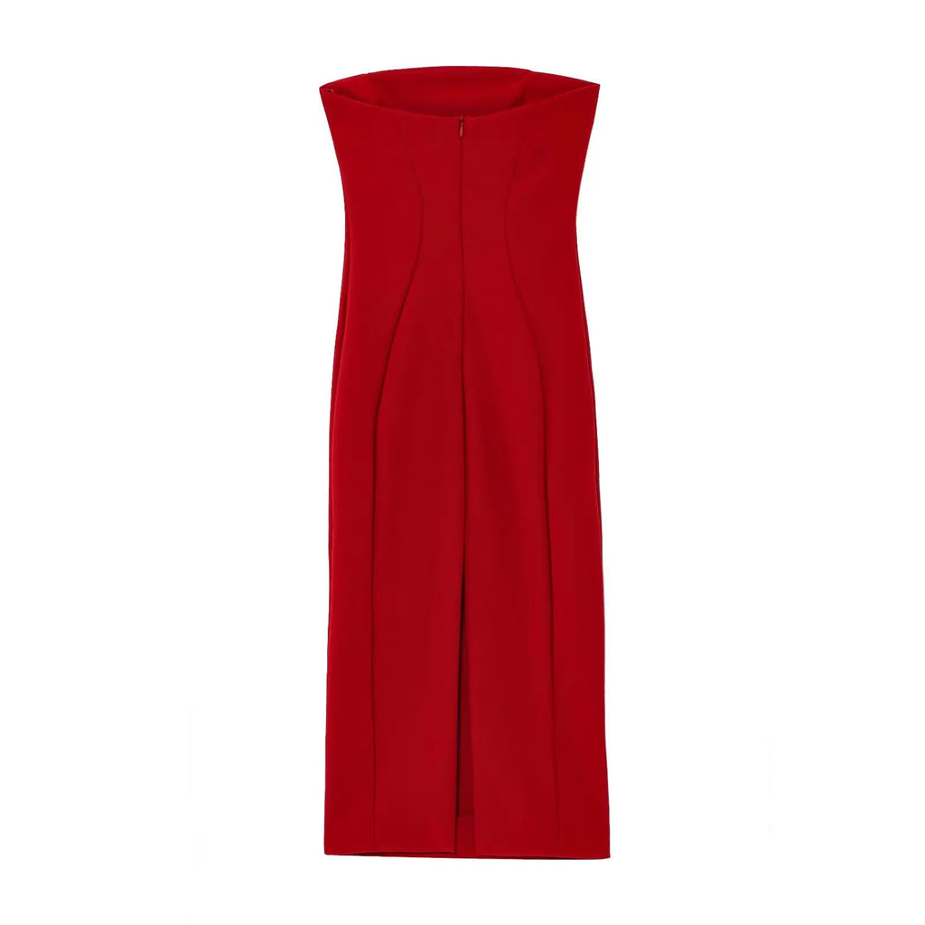 Summer solid color off-shoulder dress female fashion off-shoulder sleeveless long dress female new sexy slim party evening dress