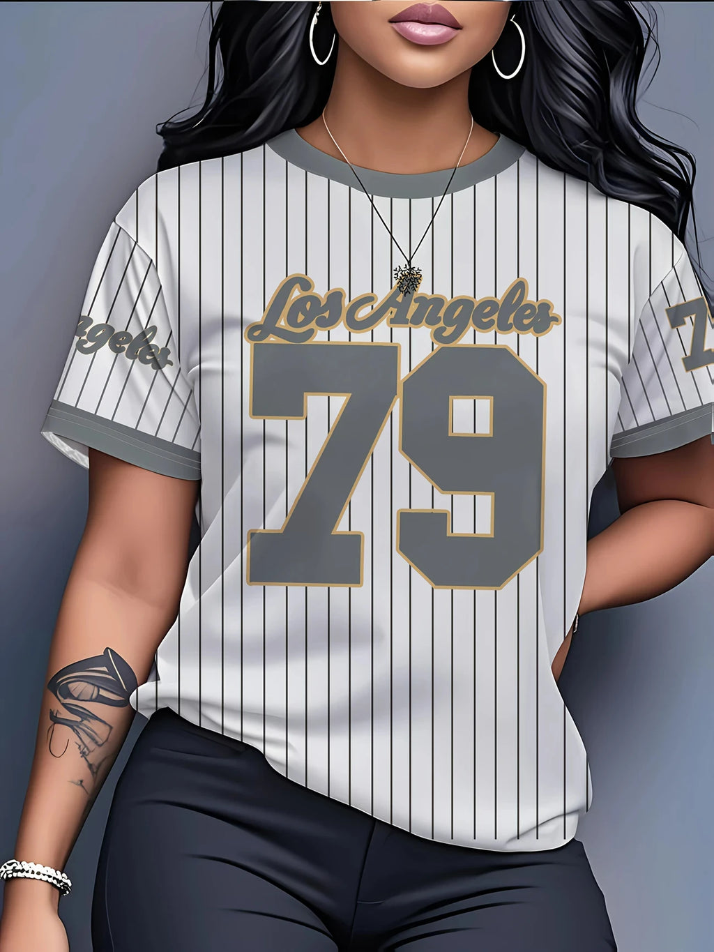 Los Angeles 79 Men's And Women's Training Beach Surf Clothes 3d Print Oversize Short Sleeved Summer Round Collar Loose Tshirt