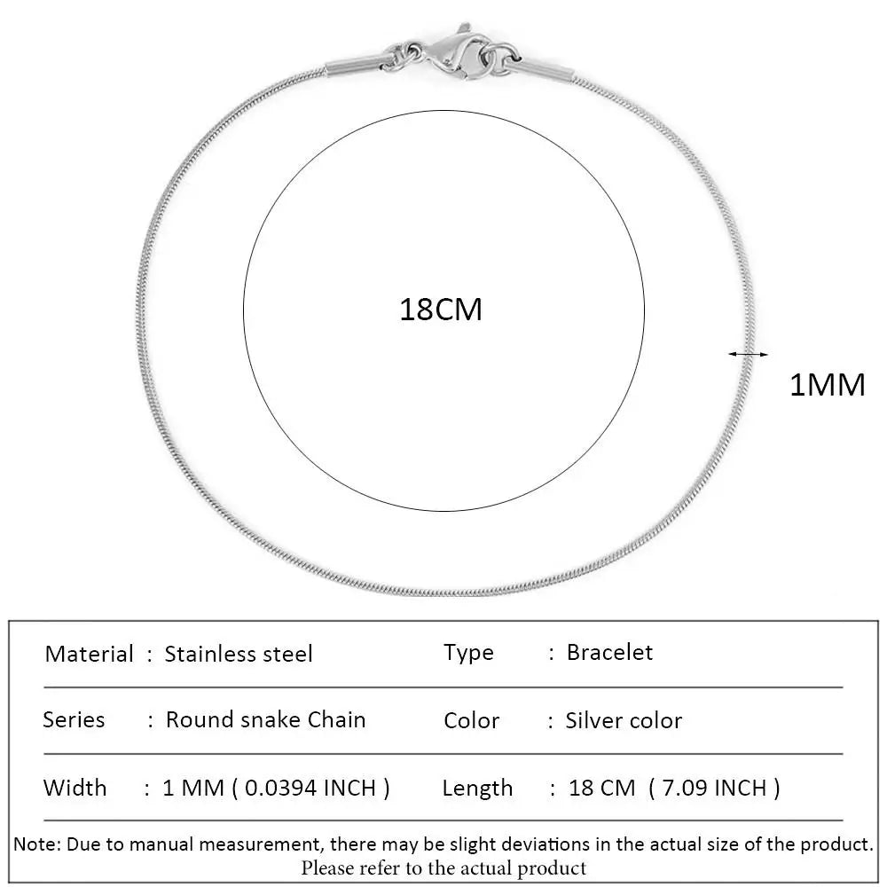 أساور سلسلة الثعبان الكلاسيكية من SUNIBI للنساء، تصميم عصري وأنيق، مصنوعة من الفولاذ المقاوم للصدأ، سوار سلسلة كوبية، هدية مثالية للمرأة العصرية، مجوهرات