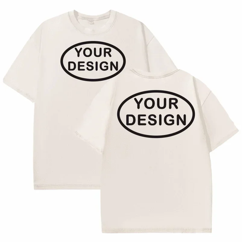 تي شيرت رجالي مخصص بشعار فريق الهيب هوب ستريت مصنوع من القطن الخالص 230 جرام، بقصّة فضفاضة، مطبوع عليه درجة حرارة عالية، مصنوع من تي شيرت مخصص