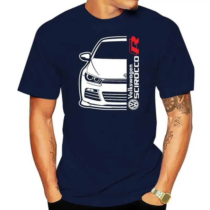 ملابس جديدة وصلت حديثًا لمحبي السيارات القديمة بتصميم تي شيرت 2024 تي شيرت رجالي جديد بأكمام قصيرة ورقبة دائرية من القطن Scirocco R