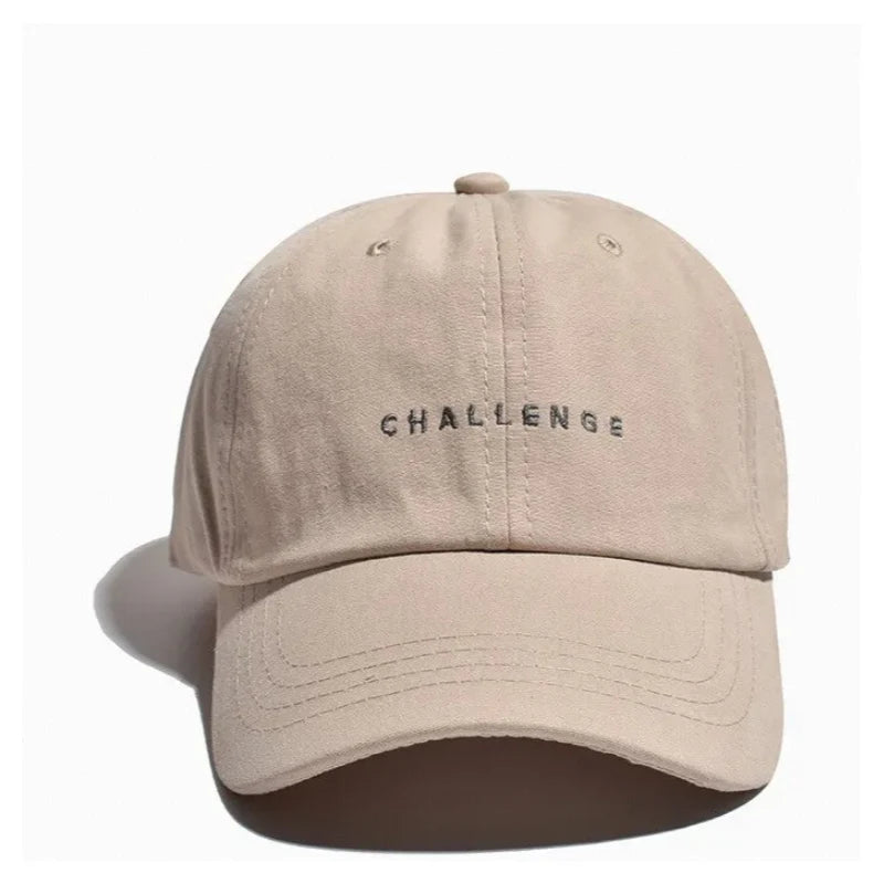 قبعة بيسبول نسائية للربيع والصيف، النسخة الكورية، شارع إنس، مطرزة بحروف عنابية، قبعة صيفية للرجال