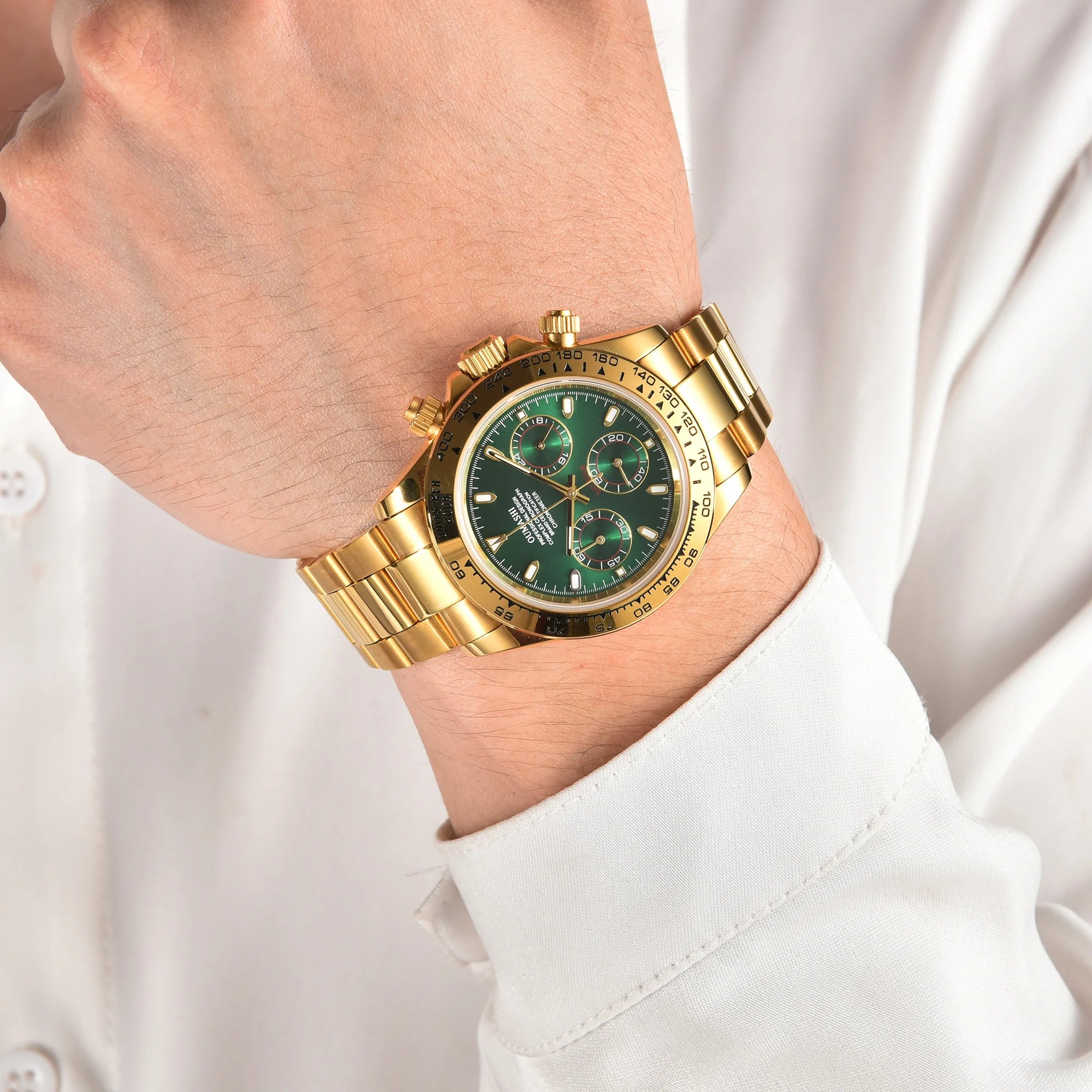 ساعة كرونوغراف فاخرة للرجال مقاس 39.3 مم، ساعة رجالية جديدة، ساعة عمل رجالية VK63، ساعة كرونوغراف رجالية VK63 مقاومة للماء حتى 10ATM