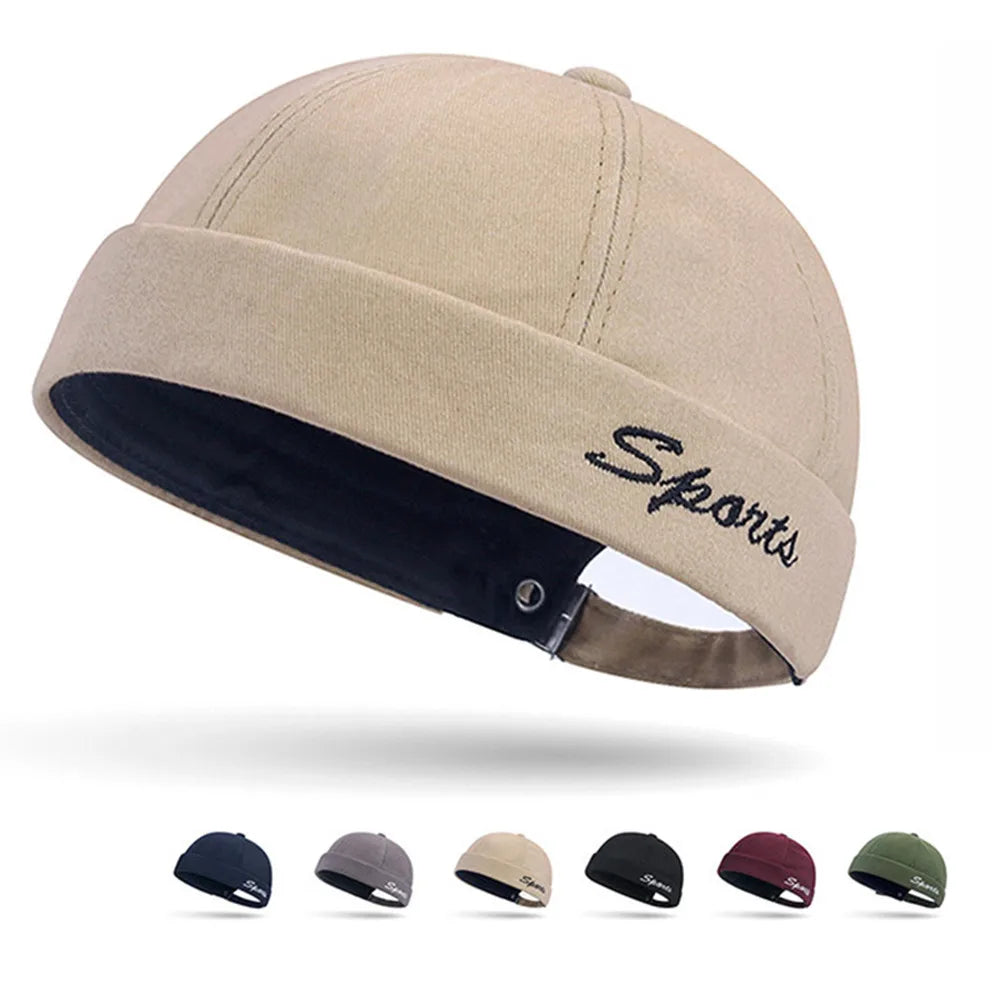 قبعة صوفية للرجال والنساء، مناسبة لفصلي الربيع والخريف، بتصميم عصري مستوحى من أزياء الشارع والهيب هوب، بدون حافة، مزينة بحروف مطرزة، متوفرة بالجملة.