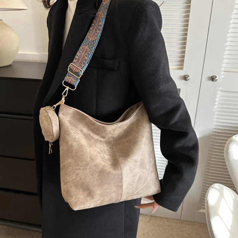 حقيبة كتف نسائية كلاسيكية كبيرة الحجم، مناسبة للتنقلات اليومية، حقائب كروسبودي عملية من الجلد الصناعي، حقائب يد ومحافظ، حقائب يد مصممة