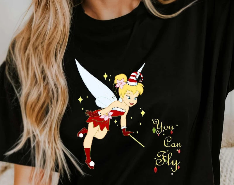 Tinker Bell Christmas Shirt, Christmas Tinker Bell You Can Fly Sweatshirt, Disney Christmas Hoodie, Magic Kingdom Christmas
