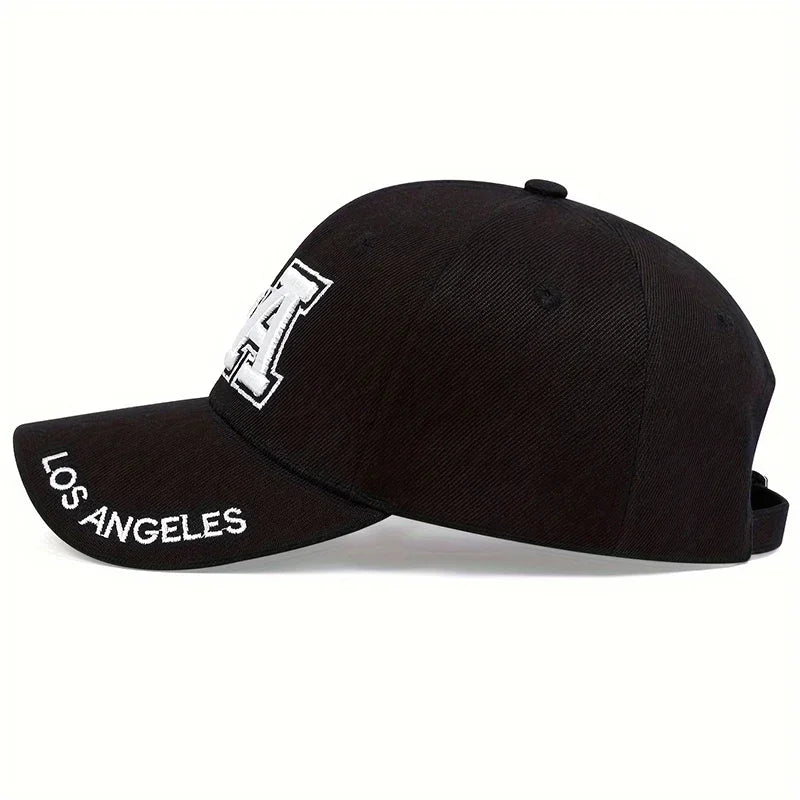 قبعات بيسبول للجنسين مطرزة بحروف لوس أنجلوس لفصل الربيع والخريف، قبعات كاجوال قابلة للتعديل، قبعات واقية من الشمس، قبعات رياضية
