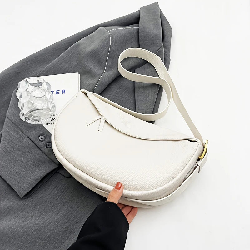 حقيبة جلدية جديدة عصرية بتصميم ريترو، حقيبة زلابية نسائية، حقيبة كتف، حقيبة كروس بودي، حقيبة جلدية ناعمة عصرية ومتعددة الاستخدامات