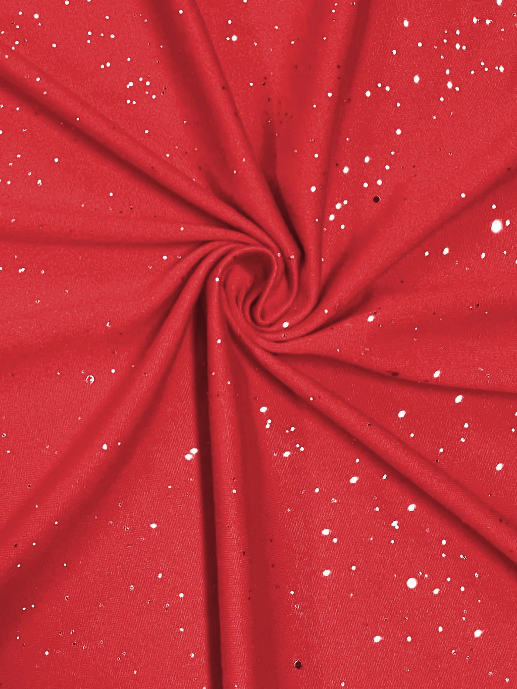 Ladies' elegant plus size powder sprinkled shiny twisted knot with pockets V-neck dress