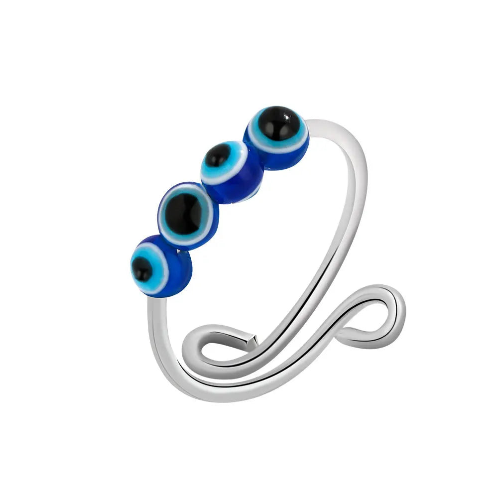 خواتم فضية مضادة للتوتر والقلق، عيار 925، خواتم دوارة للنساء والرجال، خواتم ذهبية عتيقة للأزواج، مجوهرات، شحن مجاني، هدية