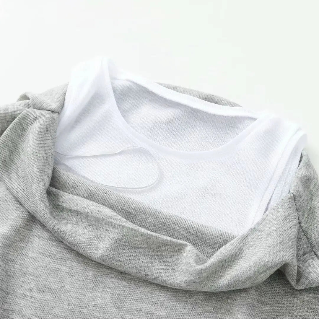 تي شيرت نسائي جديد من ETJ 2025، مكون من قطعتين مثيرتين مكشوفتي الكتفين بأكمام قصيرة، مزين بقطع ملونة ومرقعة