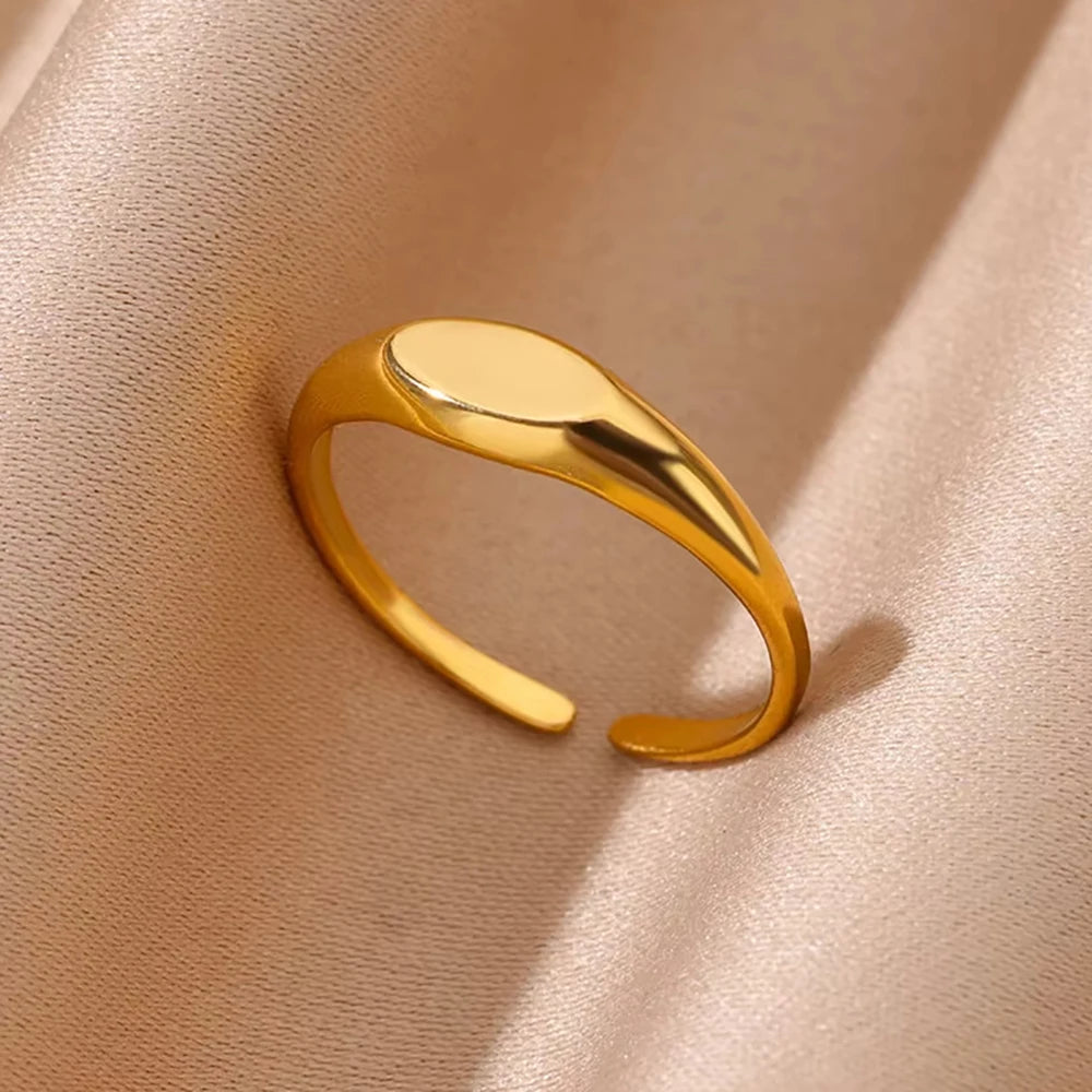 خواتم عملات معدنية عتيقة الطراز من اليونان القديمة للإلهة أريثوسا للنساء، مصنوعة من الفولاذ المقاوم للصدأ ومزينة باللؤلؤ المقلد والزركون على شكل هلال، مجوهرات عصرية